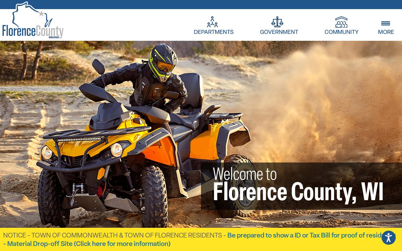 Florence County government source for criminal history offices