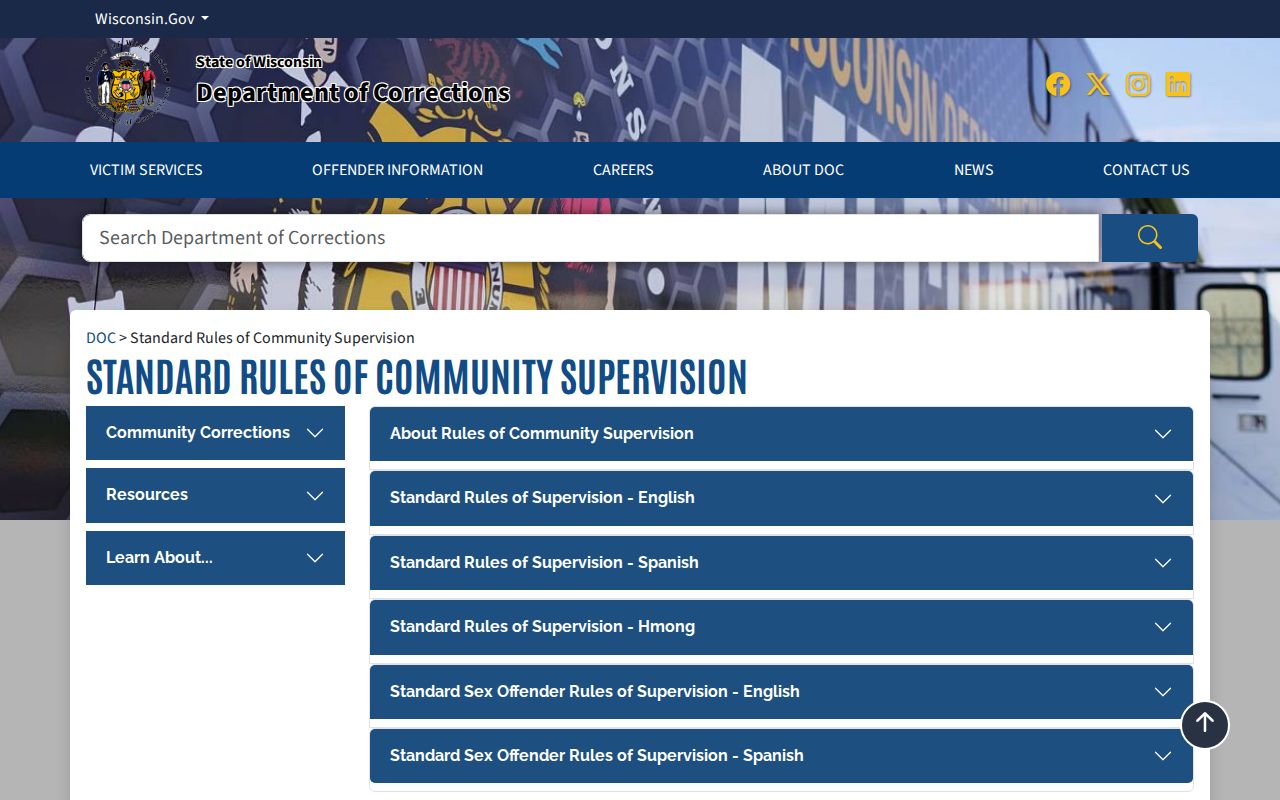 Town of Florence criminal record supervision rules